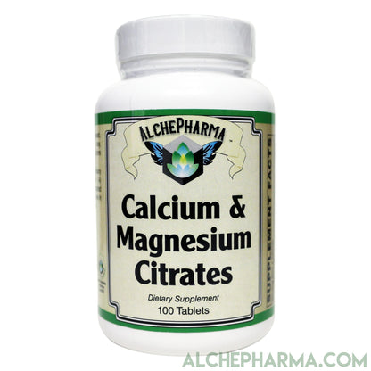 Calcium Magnesium Citrates- Bone Health support, with added Vitamin K & D and Boron-Minerals-AlchePharma