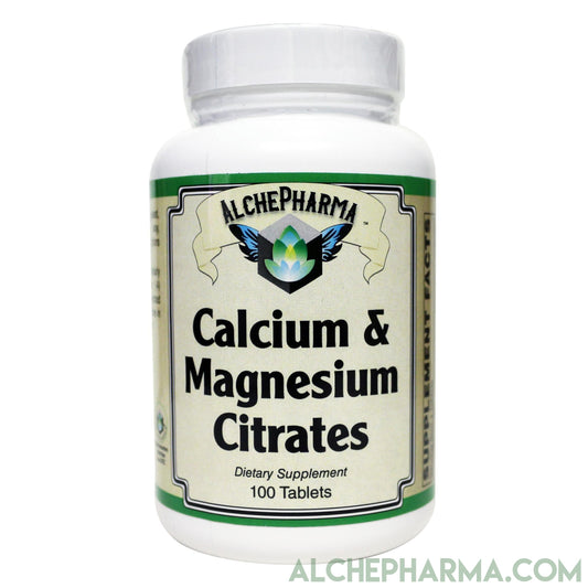 Calcium Magnesium Citrates- Bone Health support, with added Vitamin K & D and Boron-Minerals-AlchePharma