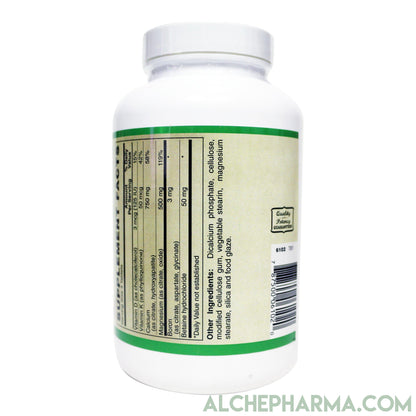 Calcium Magnesium Citrates- Bone Health support, with added Vitamin K & D and Boron-Minerals-AlchePharma