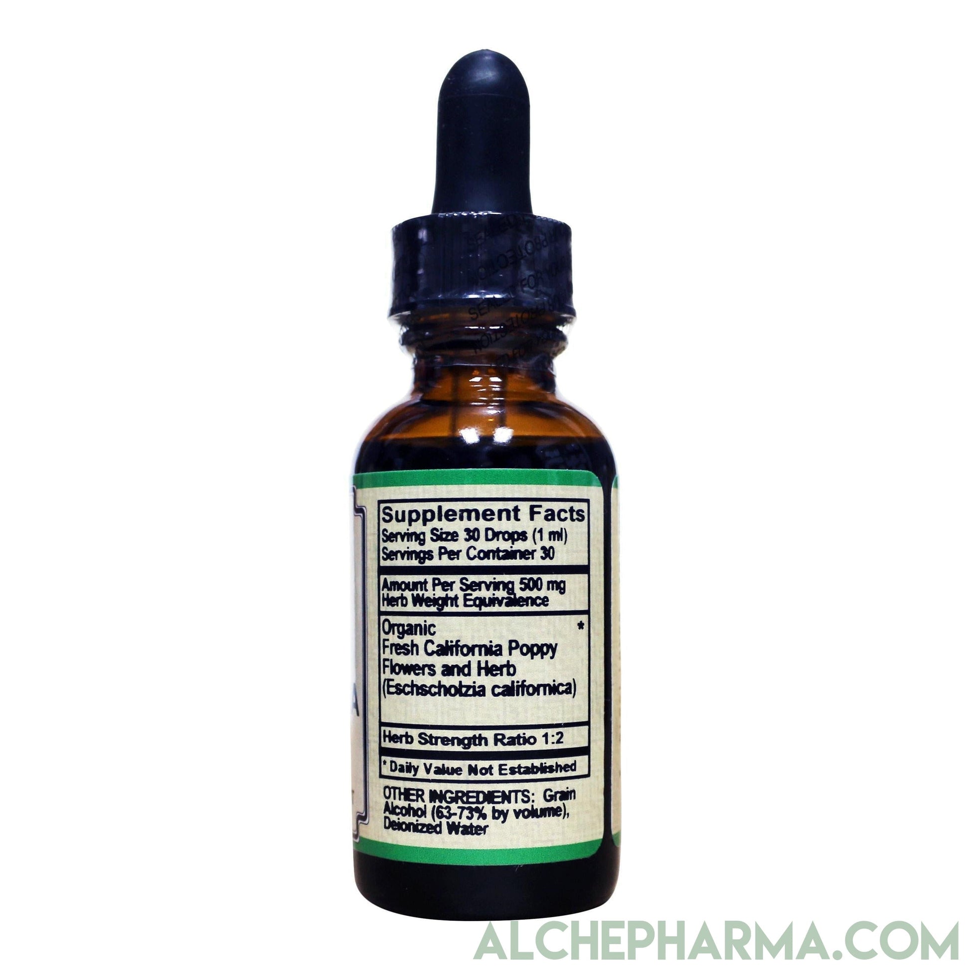 California Poppy Tincture From Organic Flowers ( True Eschscholzia Californica )-Herb-AlchePharma