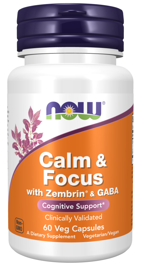 Calm & Focus with Zembrin® & GABA Veg Capsules