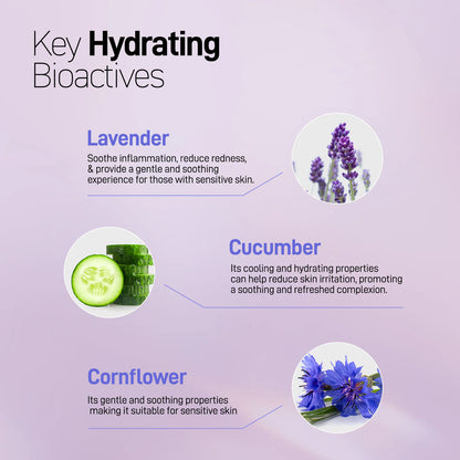 Calming Facial Moisturizer - Lavender & Cucumber - 50 mL
