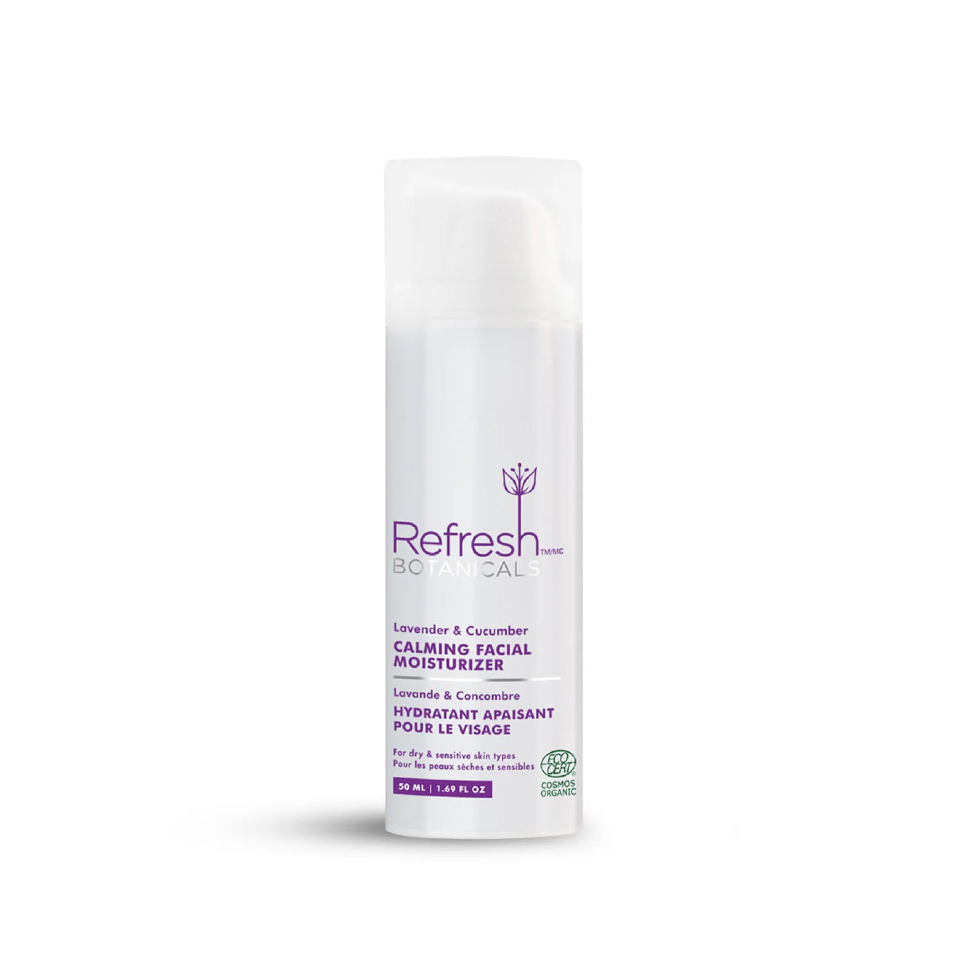 Calming Facial Moisturizer - Lavender & Cucumber - 50 mL