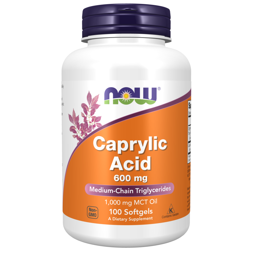Caprylic Acid 600 mg Softgels-Digestive Support-AlchePharma