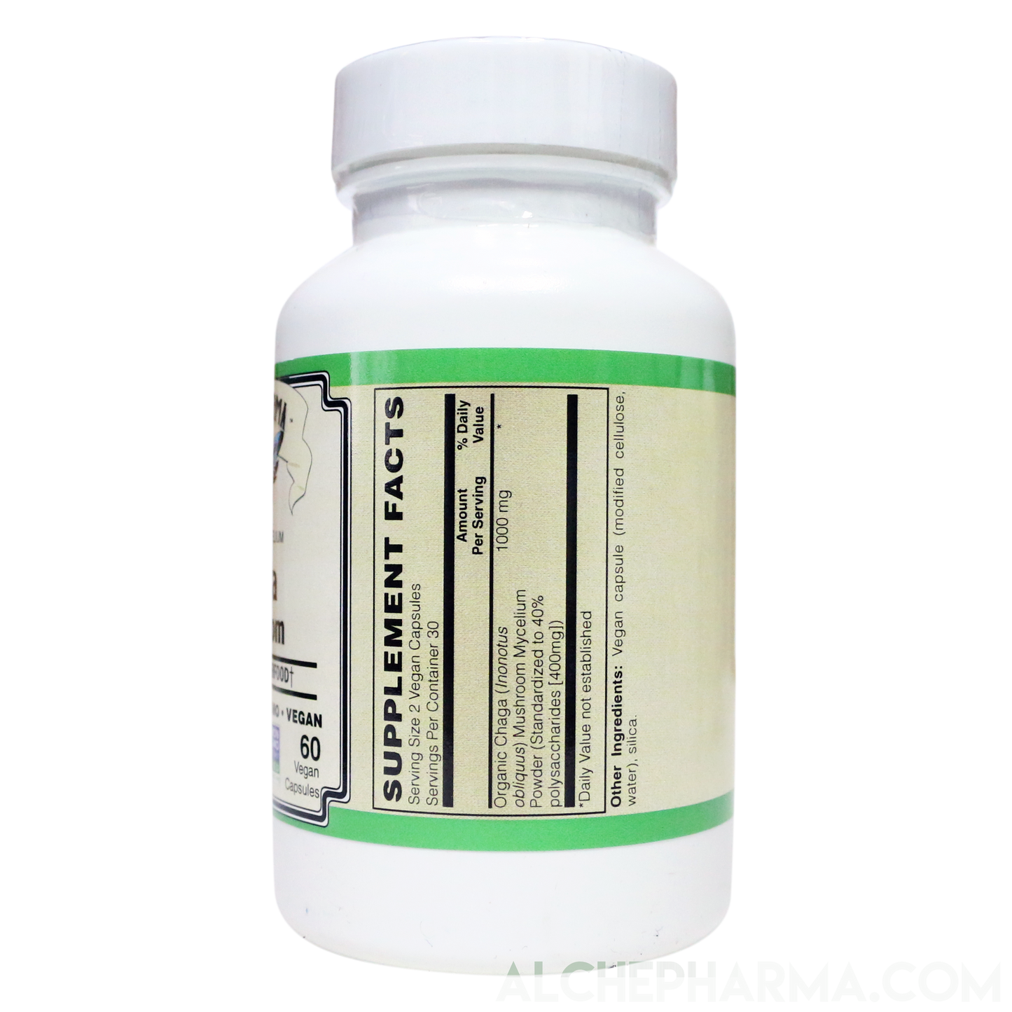 Chaga Mushroom Organic mycelium powder, standardized to 40% polysaccharides-Mushroom-AlchePharma