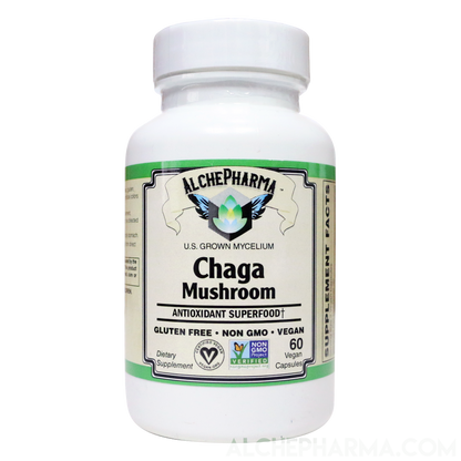 Chaga Mushroom Organic mycelium powder, standardized to 40% polysaccharides-Mushroom-AlchePharma