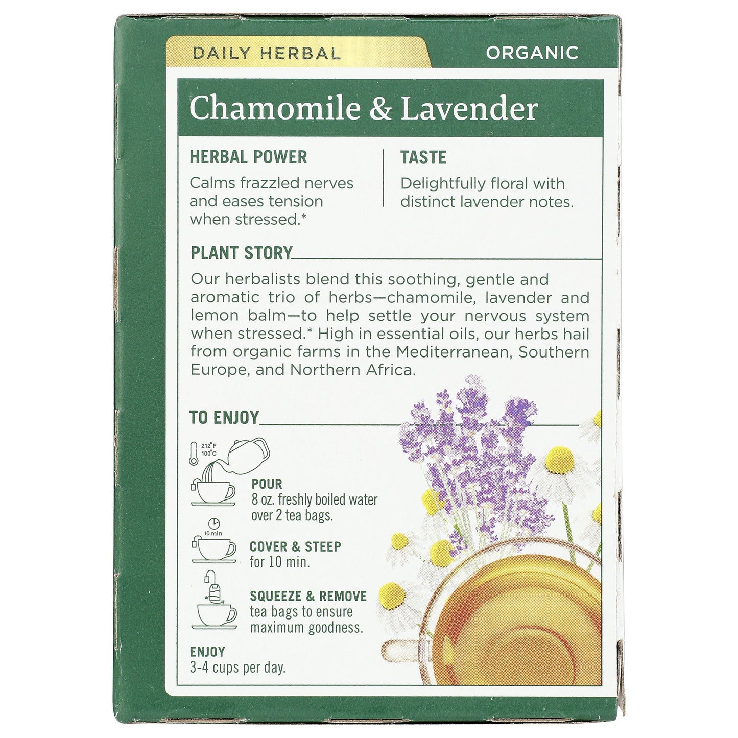 Chamomile & Lavender Tea, Organic-Herbal Teas-AlchePharma