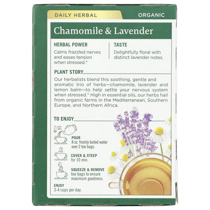Chamomile & Lavender Tea, Organic-Herbal Teas-AlchePharma