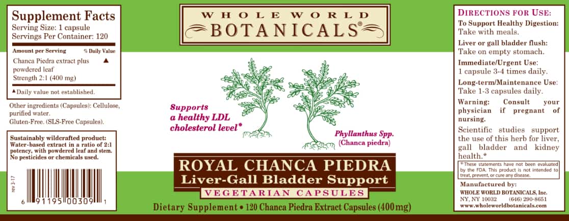 Royal Chanca Piedra™ Liver-Gall Bladder Support
