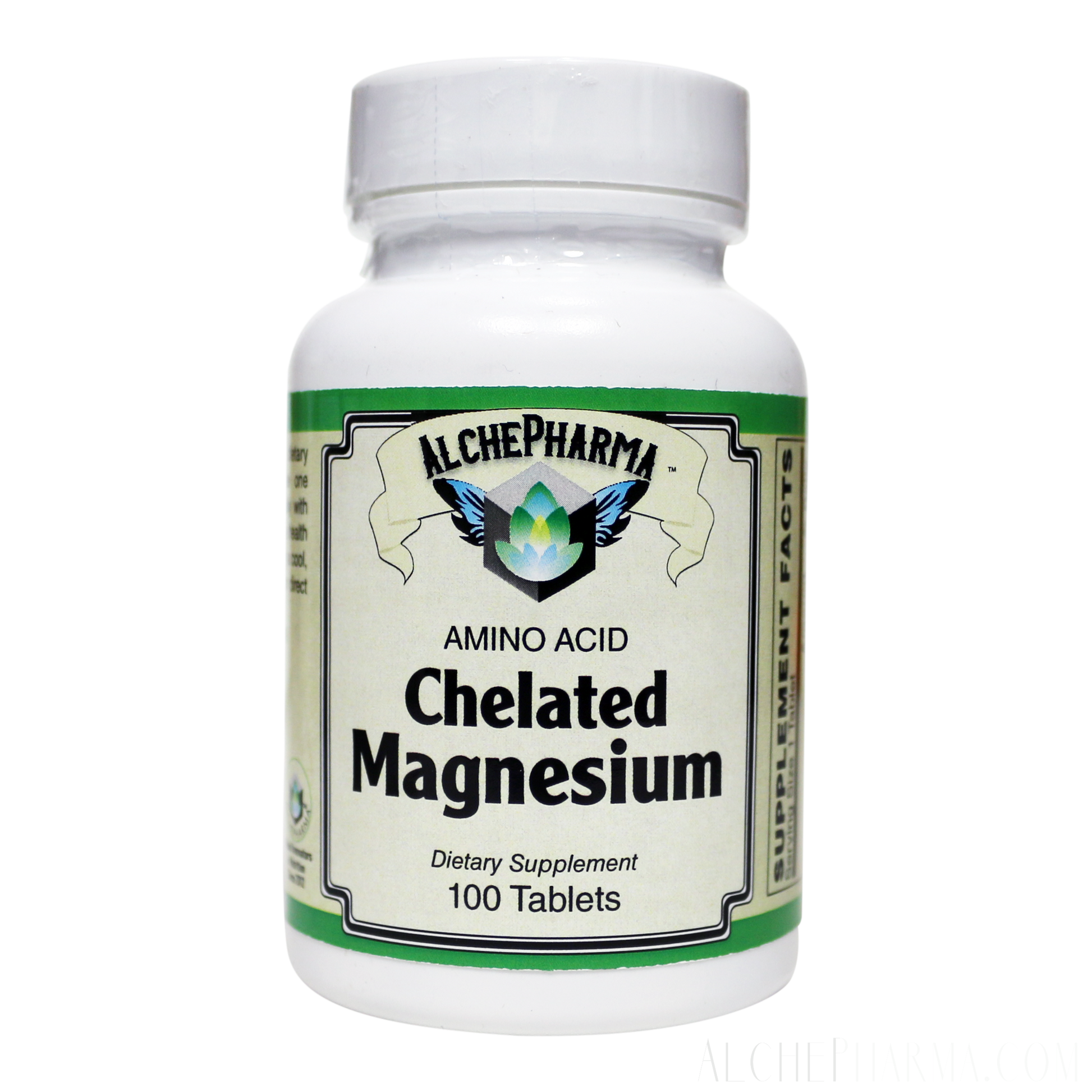 Chelated Magnesium AA Chelate 100mg - Low Dose for Sensitive Stomachs-Minerals-AlchePharma