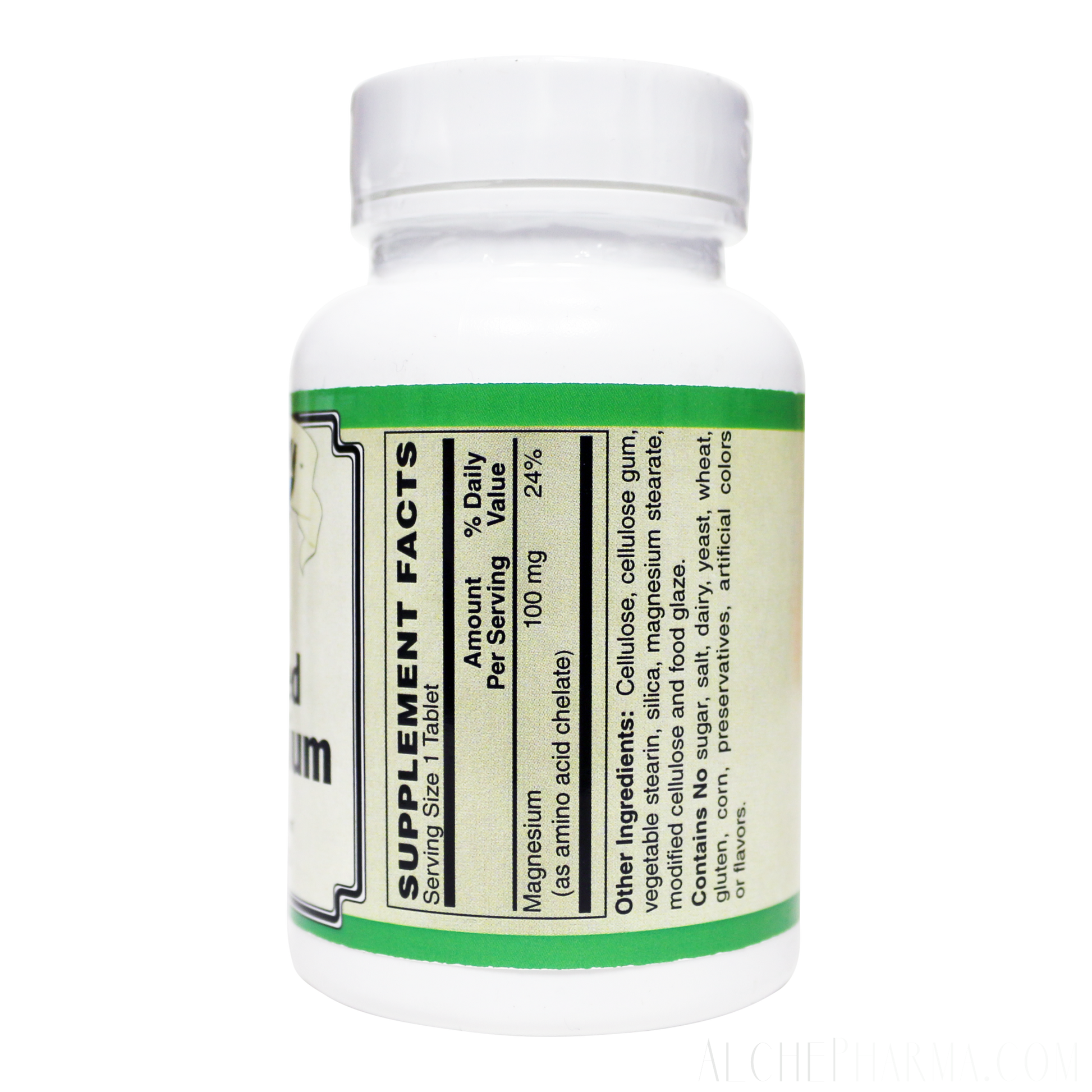 Chelated Magnesium AA Chelate 100mg - Low Dose for Sensitive Stomachs-Minerals-AlchePharma