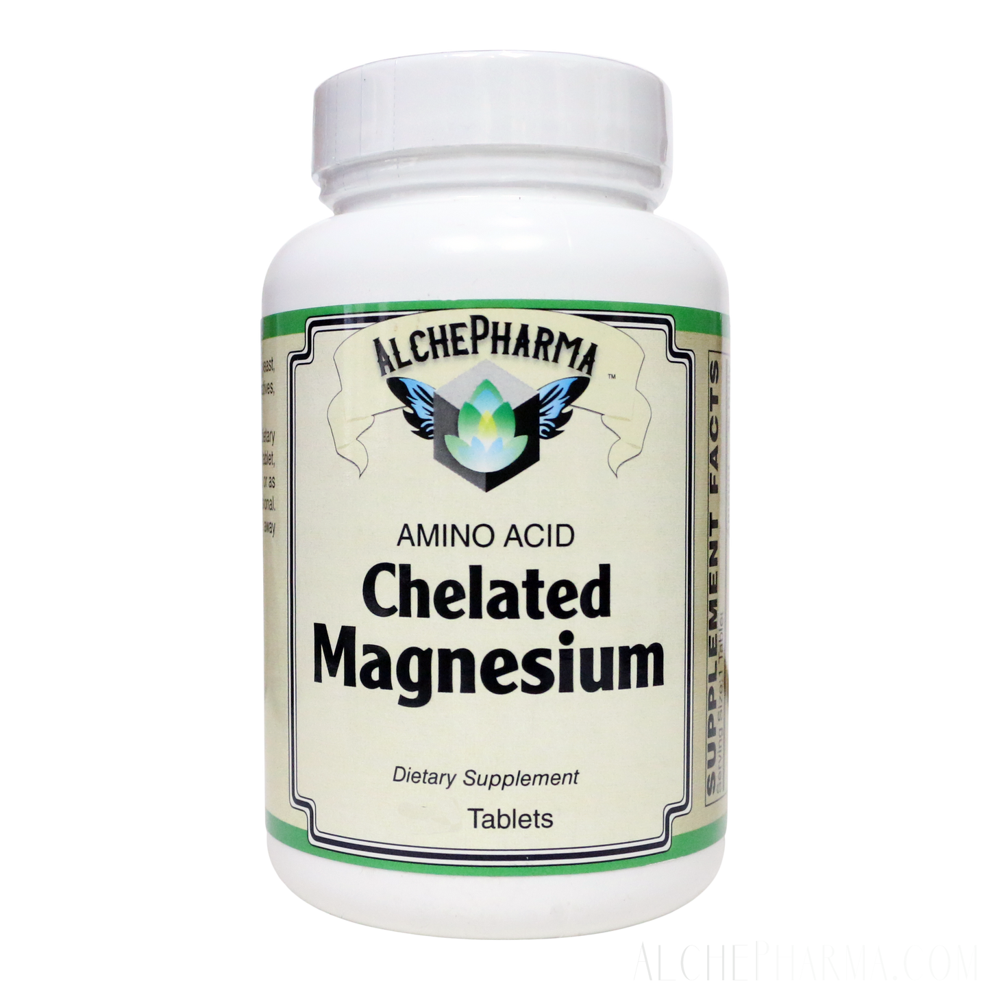 Chelated Magnesium AA Chelate 100mg - Low Dose for Sensitive Stomachs-Minerals-AlchePharma