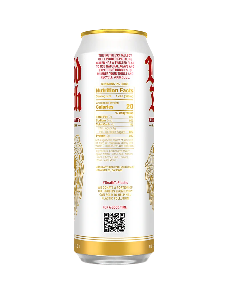Cherry Obituary Sparkling Water