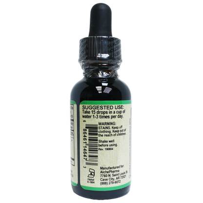 Chlorophyll from Mulberry Leaf as Sodium Copper Chlorophyllin ( 2mg copper per 15 drops) w/ Peppermint Essential Oil-Herbal-AlchePharma