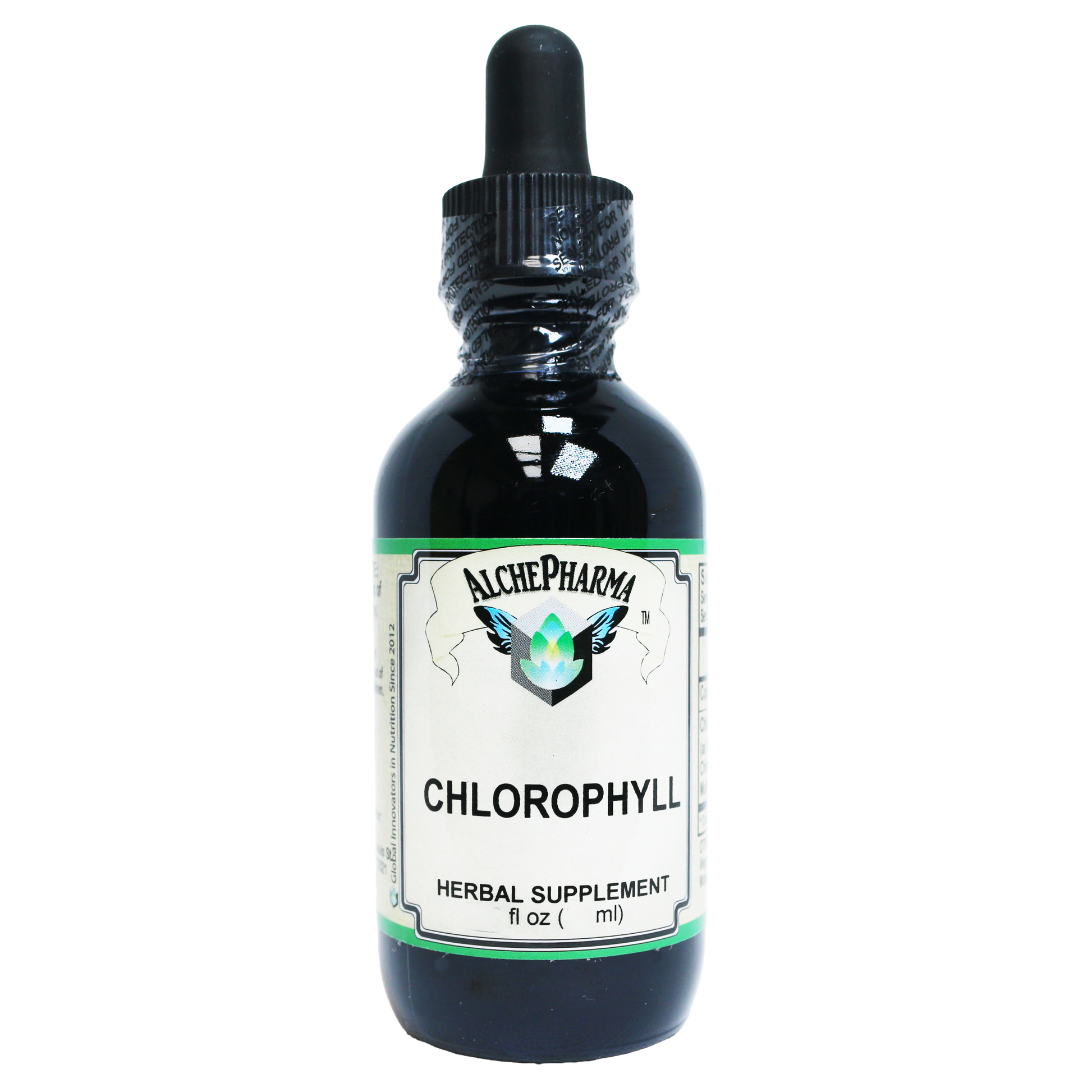Chlorophyll from Mulberry Leaf as Sodium Copper Chlorophyllin ( 2mg copper per 15 drops) w/ Peppermint Essential Oil-Herbal-AlchePharma