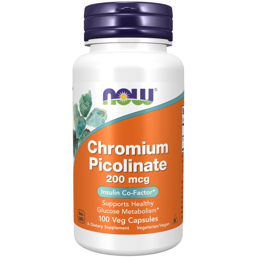 Chromium Picolinate 200 mcg Veg Capsules-Minerals-AlchePharma