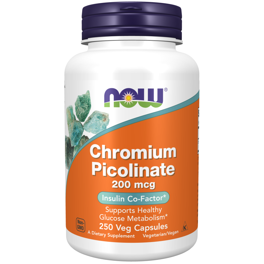 Chromium Picolinate 200 mcg Veg Capsules-Minerals-AlchePharma