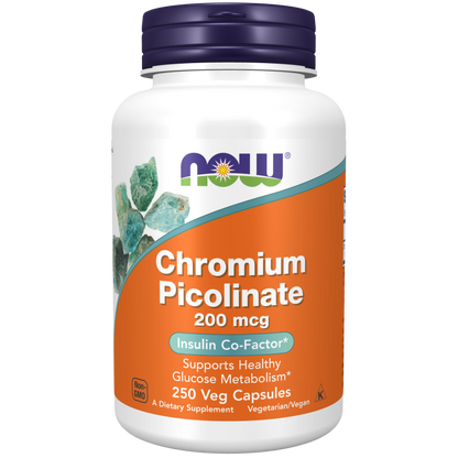 Chromium Picolinate 200 mcg Veg Capsules-Minerals-AlchePharma