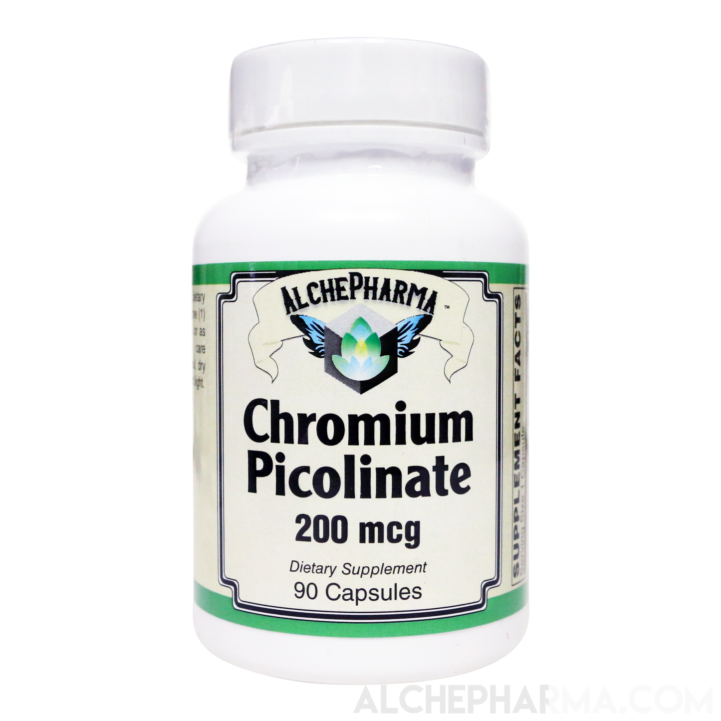 Chromium Picolinate (Chelated to picolinic acid) 200 mcg.-Mineral-AlchePharma
