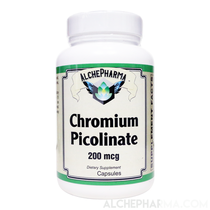 Chromium Picolinate (Chelated to picolinic acid) 200 mcg.-Mineral-AlchePharma