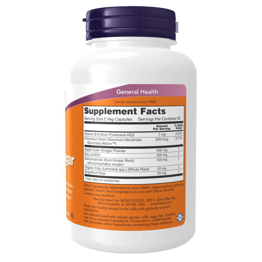 Cider Vinegar Veg Capsules-Weight Maintenance-AlchePharma