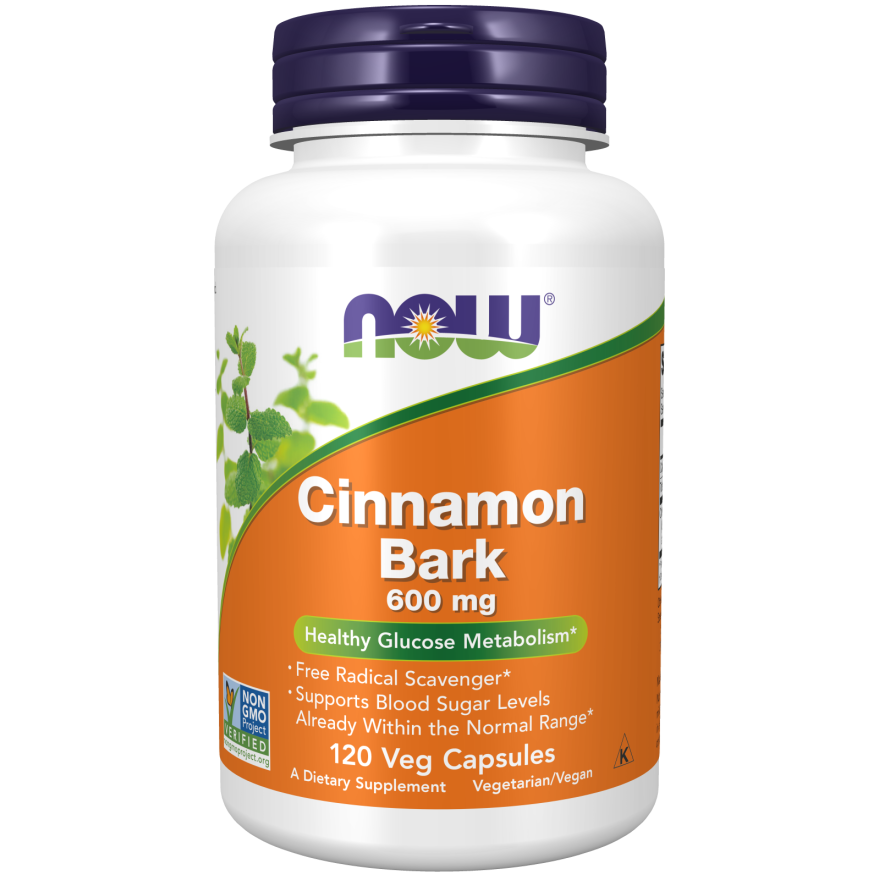 CINNAMON BARK 600MG 120 VCAPS-Herbs-AlchePharma