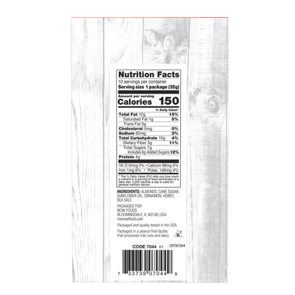 Cinnamon Honey Almonds - Now Foods