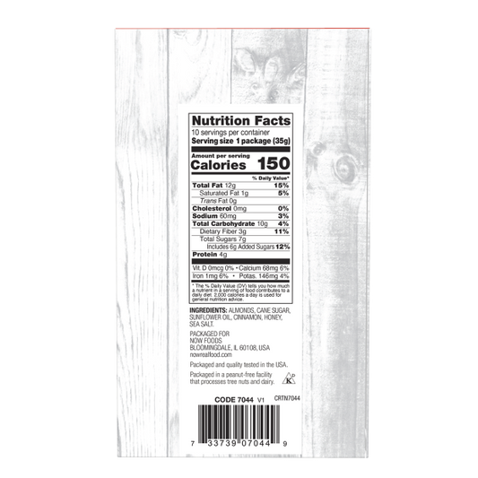 Cinnamon Honey Almonds - Now Foods
