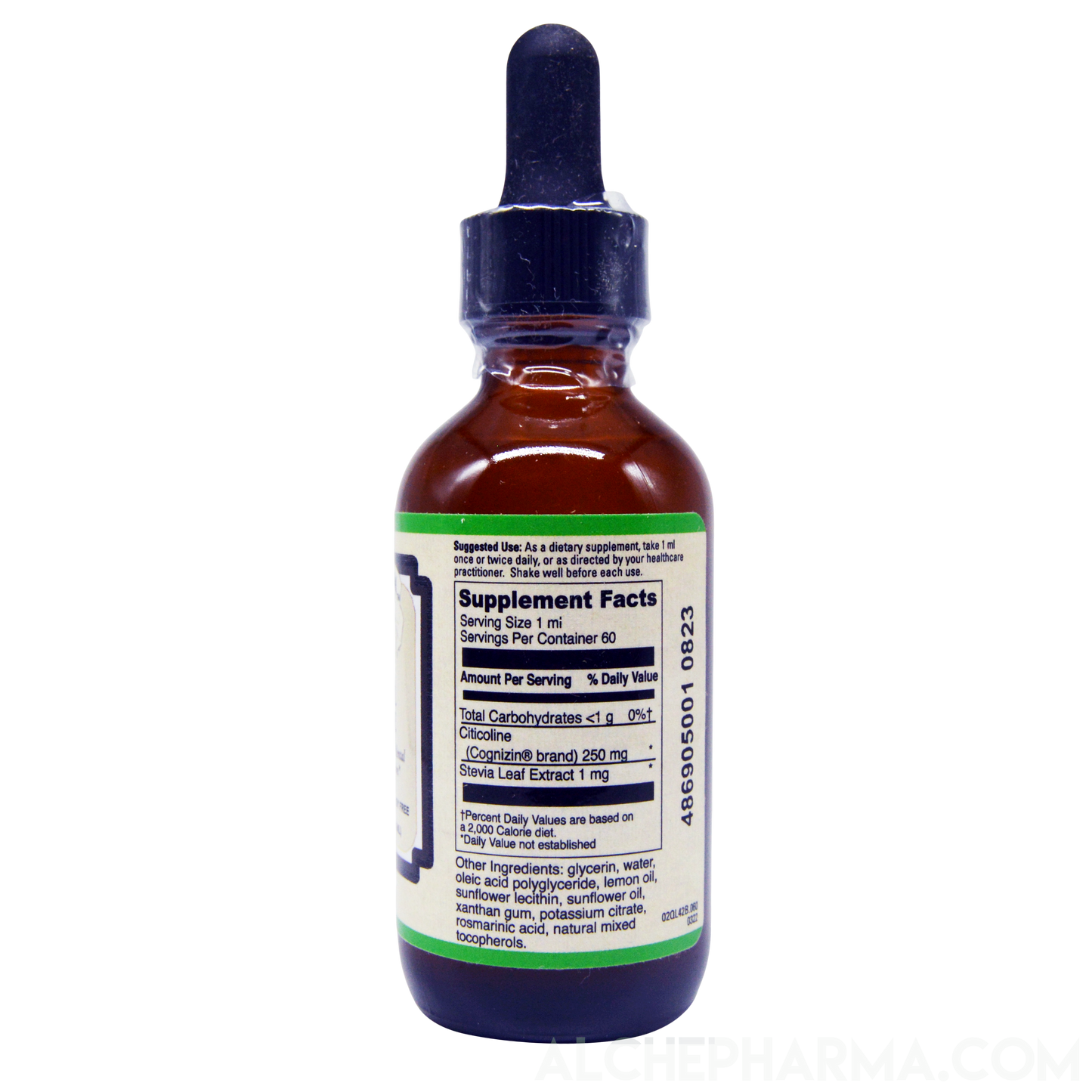 Citicoline Liposomal Liquid (Stevia Sweetened)-Vitamins & Supplements-AlchePharma