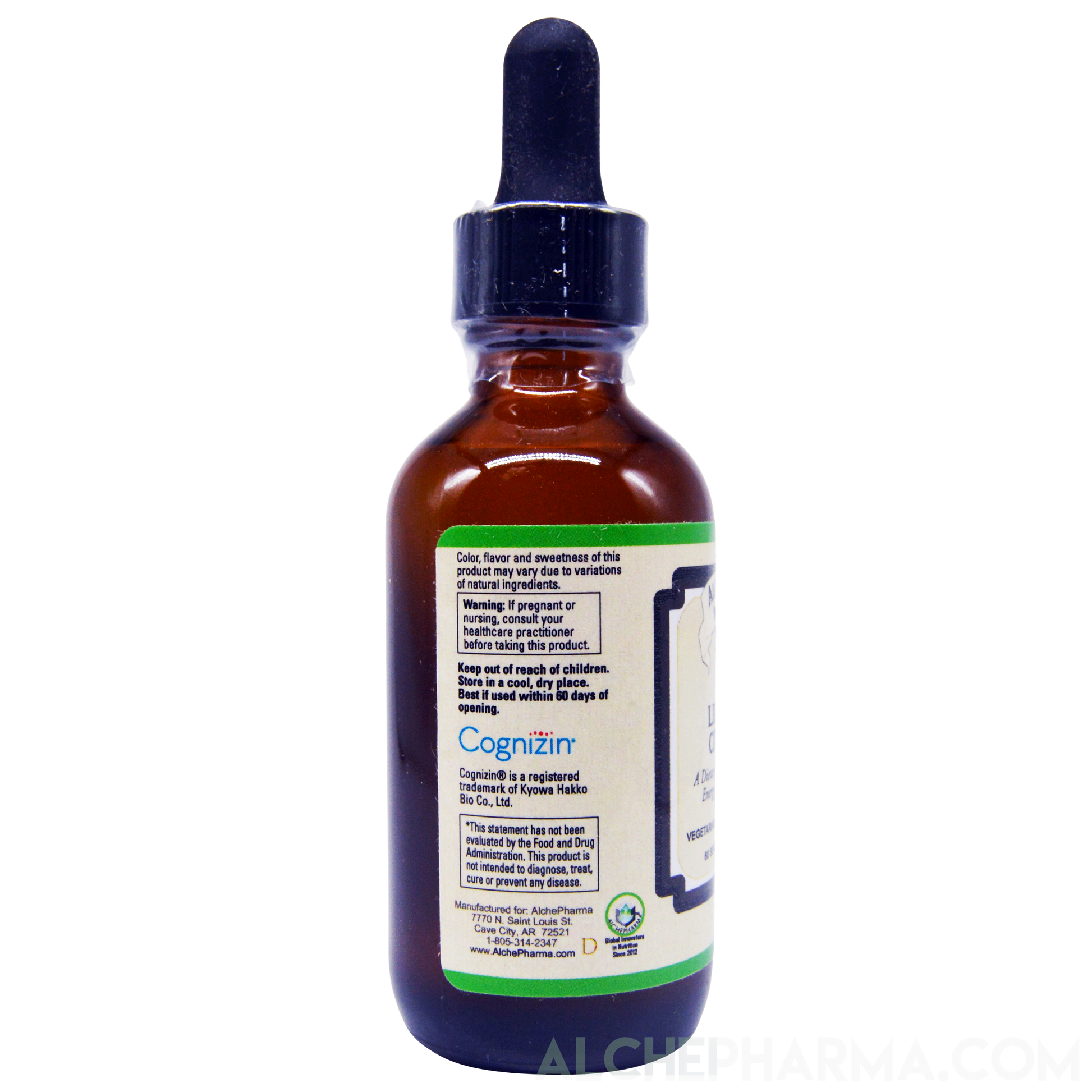Citicoline Liposomal Liquid (Stevia Sweetened)-Vitamins & Supplements-AlchePharma