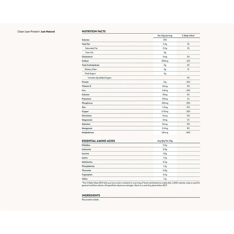 Clean Lean Protein - Plant-Based Pea Protein (5 Flavors)-Protein Powders-AlchePharma