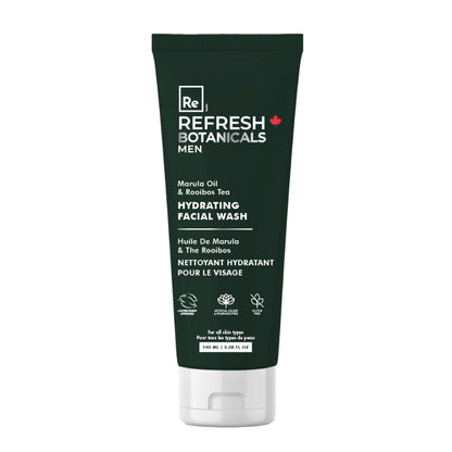 Hydrating Facial Wash - For Men, with Marula Oil & Rooibos - 100 mL