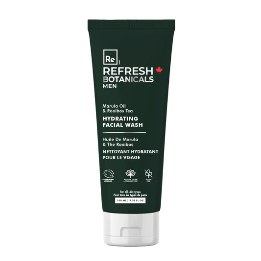 Hydrating Facial Wash - For Men, with Marula Oil & Rooibos - 100 mL