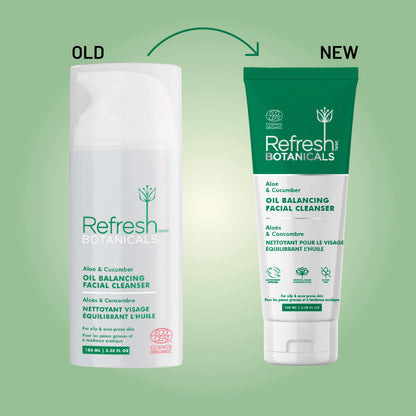 Oil Balancing Facial Cleanser - Aloe & Cucumber - 100 mL