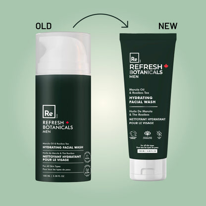 Hydrating Facial Wash - For Men, with Marula Oil & Rooibos - 100 mL