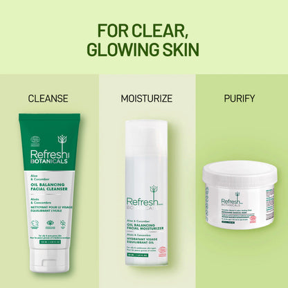 Oil Balancing Facial Cleanser - Aloe & Cucumber - 100 mL