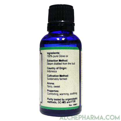 Clove Bud Essential Oil ( Eugenia Caryophyllata ) Steam Distilled from the bud 100% Pure-Essential Oil-AlchePharma