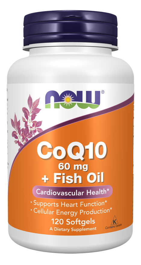 CoQ10 60 mg + Fish Oil Softgels