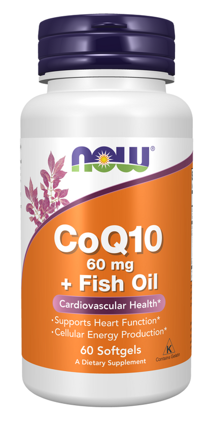 CoQ10 60 mg + Fish Oil Softgels