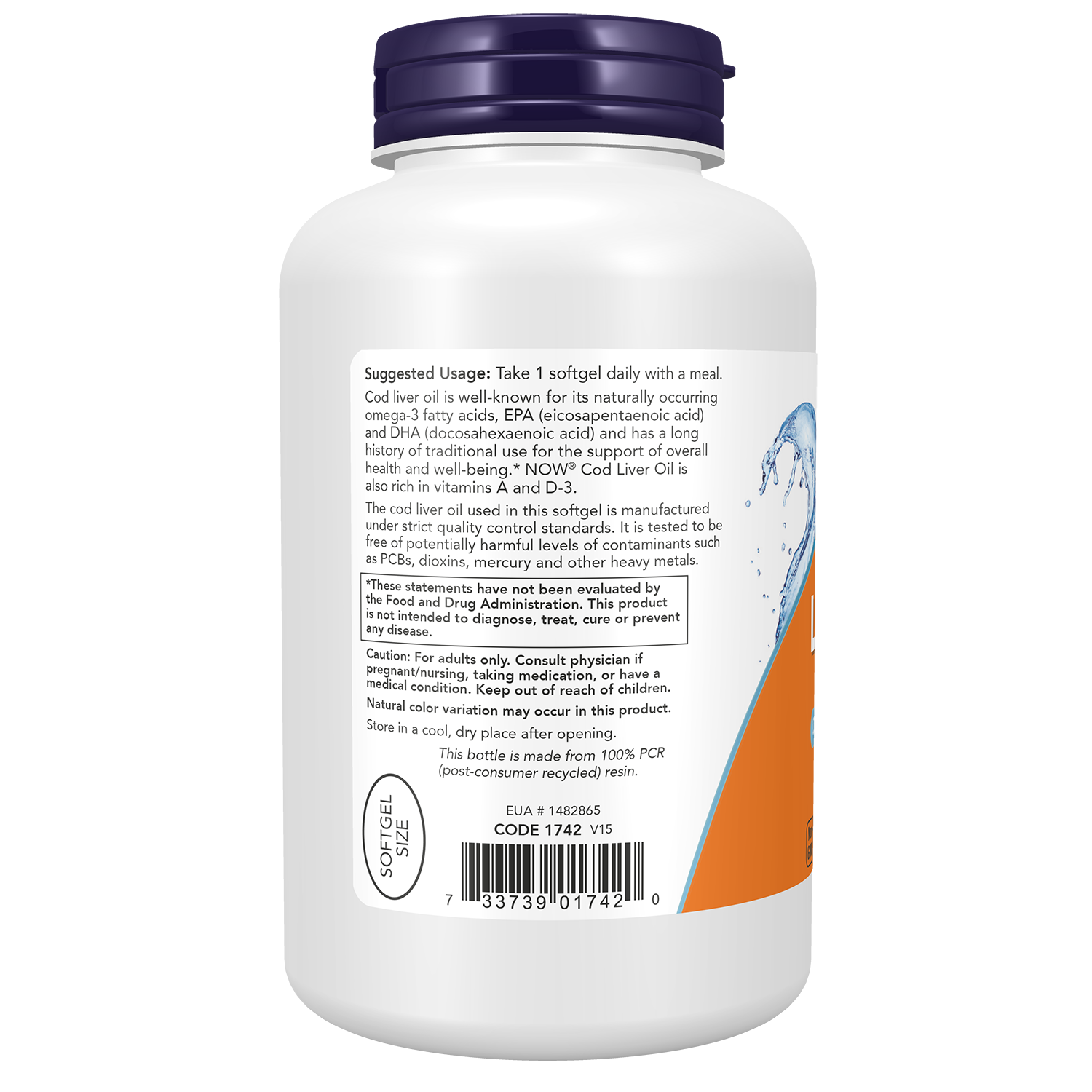 Cod Liver Oil 650 mg Softgels-Nutritional Oils-AlchePharma