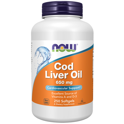 Cod Liver Oil 650 mg Softgels-Nutritional Oils-AlchePharma