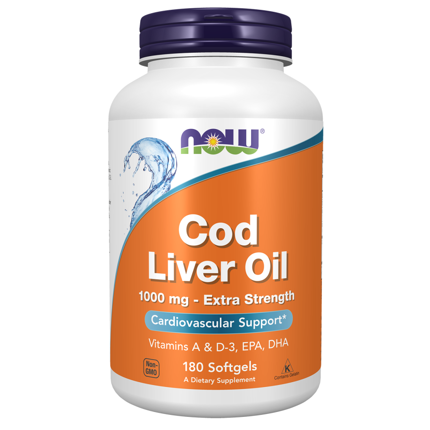 Cod Liver Oil, Extra Strength 1,000 mg Softgels-Nutritional Oils-AlchePharma