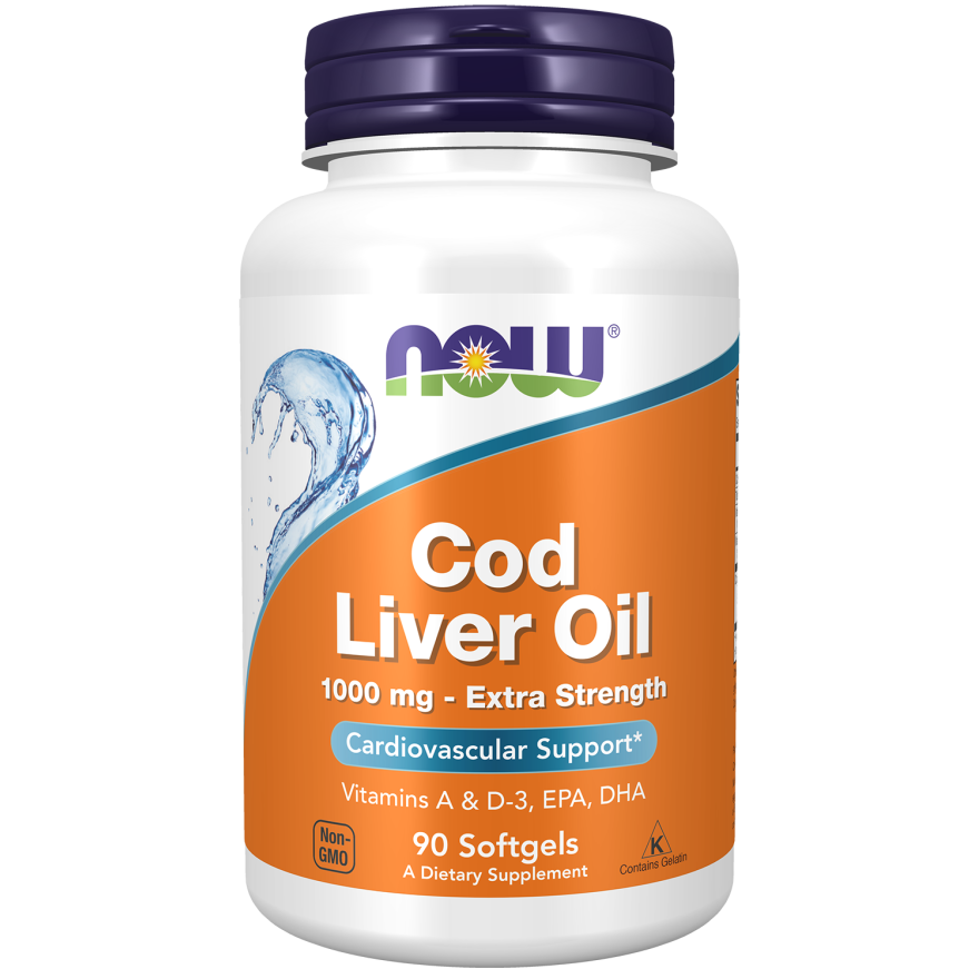 Cod Liver Oil, Extra Strength 1,000 mg Softgels-Nutritional Oils-AlchePharma