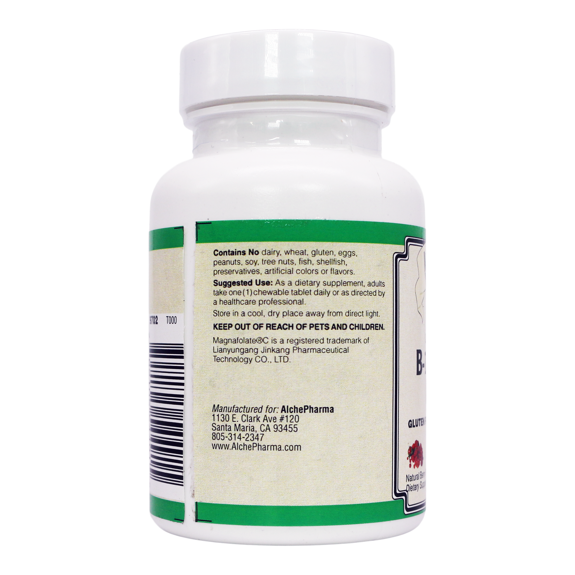 Coenzymated B-12, Folate & B-6-Vitamins & Supplements-AlchePharma