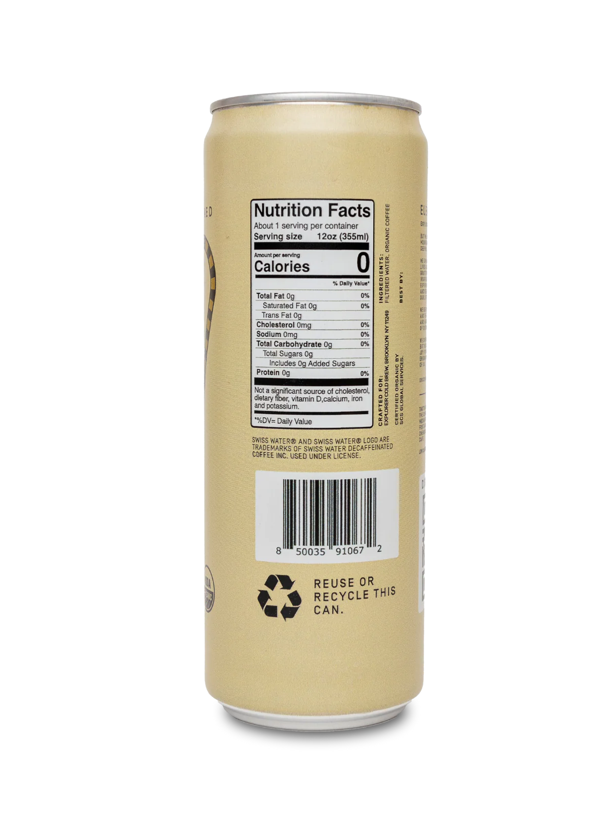 The Seeker Half-Caff Coldbrew 12oz