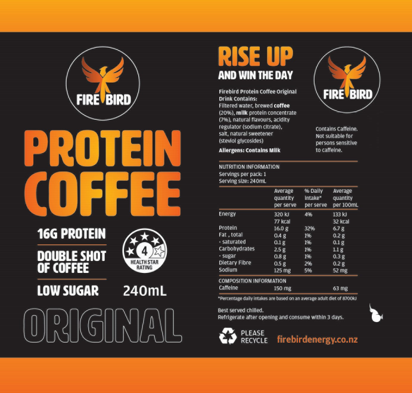 Firebird Protein Coffee – Original