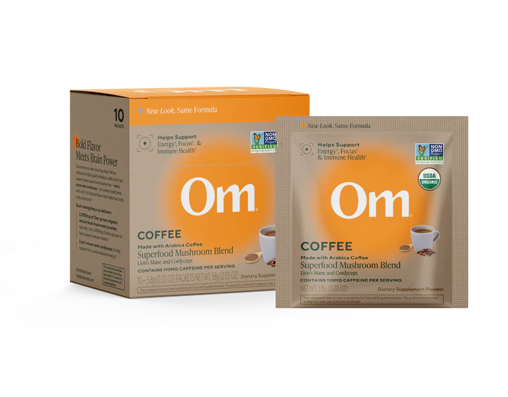 Om Mushroom Superfood Organic Mushroom Coffee Blend Drink Mix, 0.21 OZ