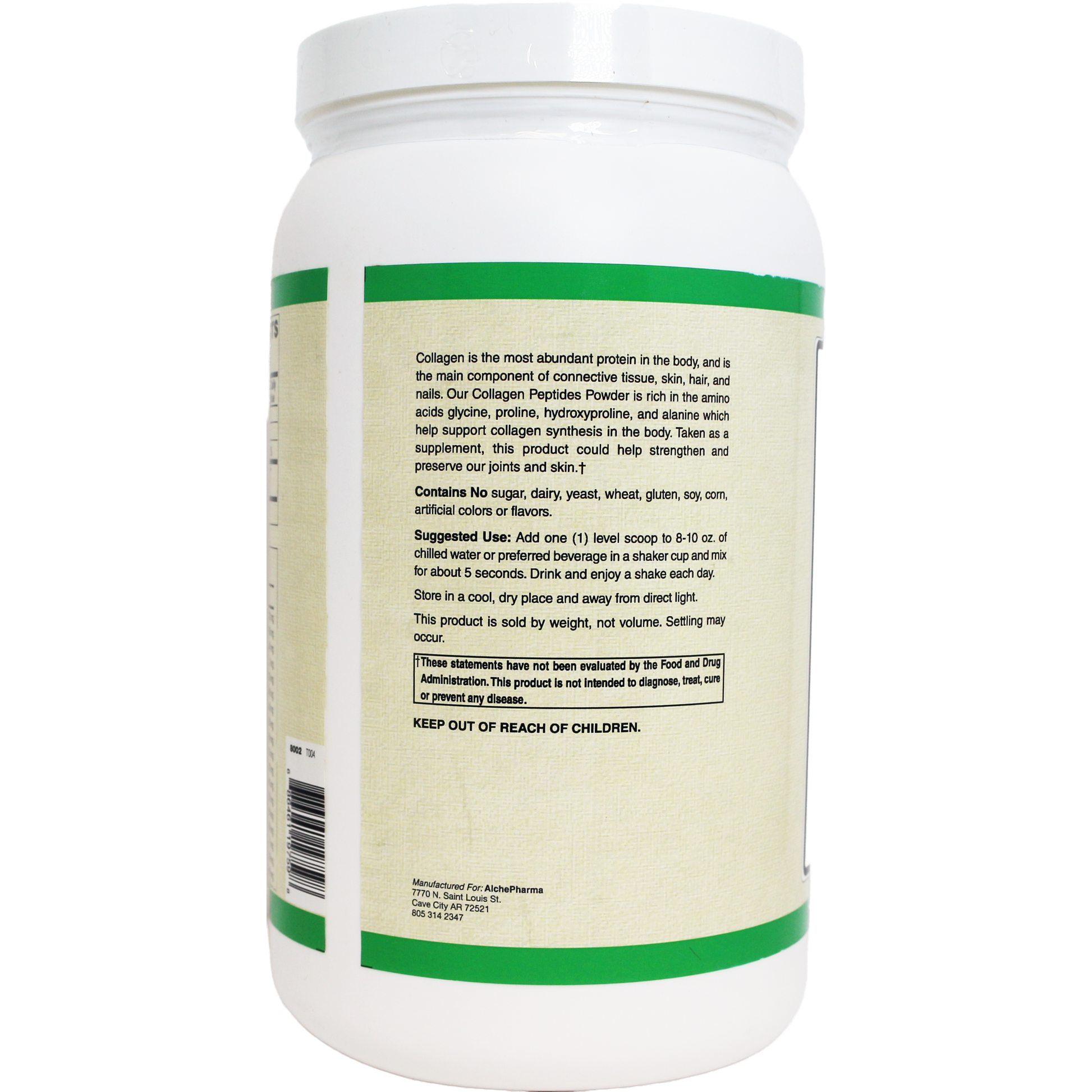 Collagen Peptides • Hydrolyzed Types 1 & 3 • Grass Fed-AlchePharma