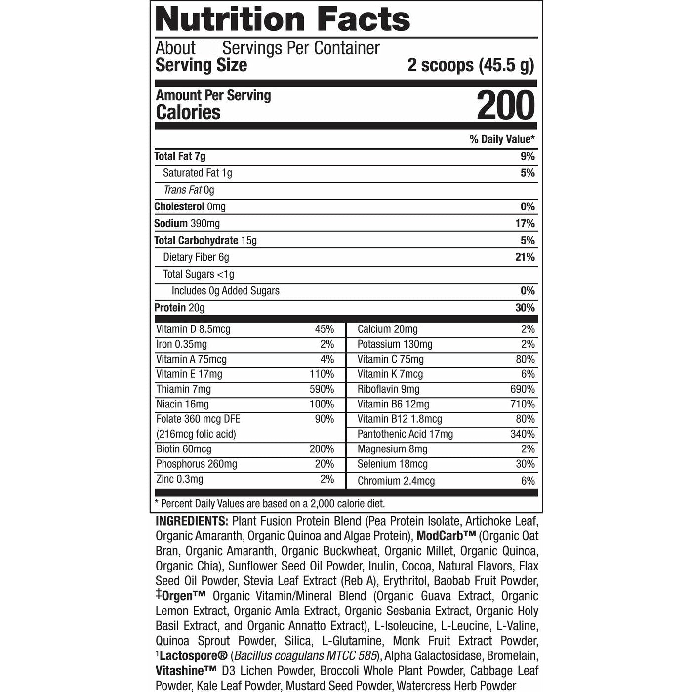 Complete Meal - Plant Fusion Meal Replacement (1 lb)-AlchePharma