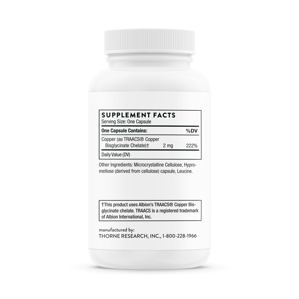 Copper Bisglycinate 60 Capsules-Vitamins & Supplements-AlchePharma
